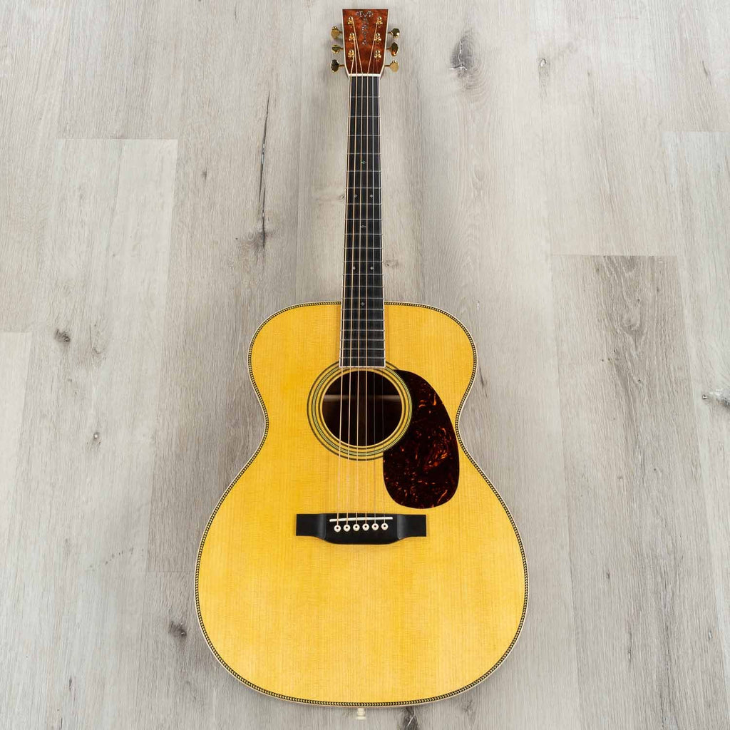 Martin Custom Shop D-28 Inspired Quilt Bubinga Dreadnought Acoustic Guitar, Sitka Spruce Top