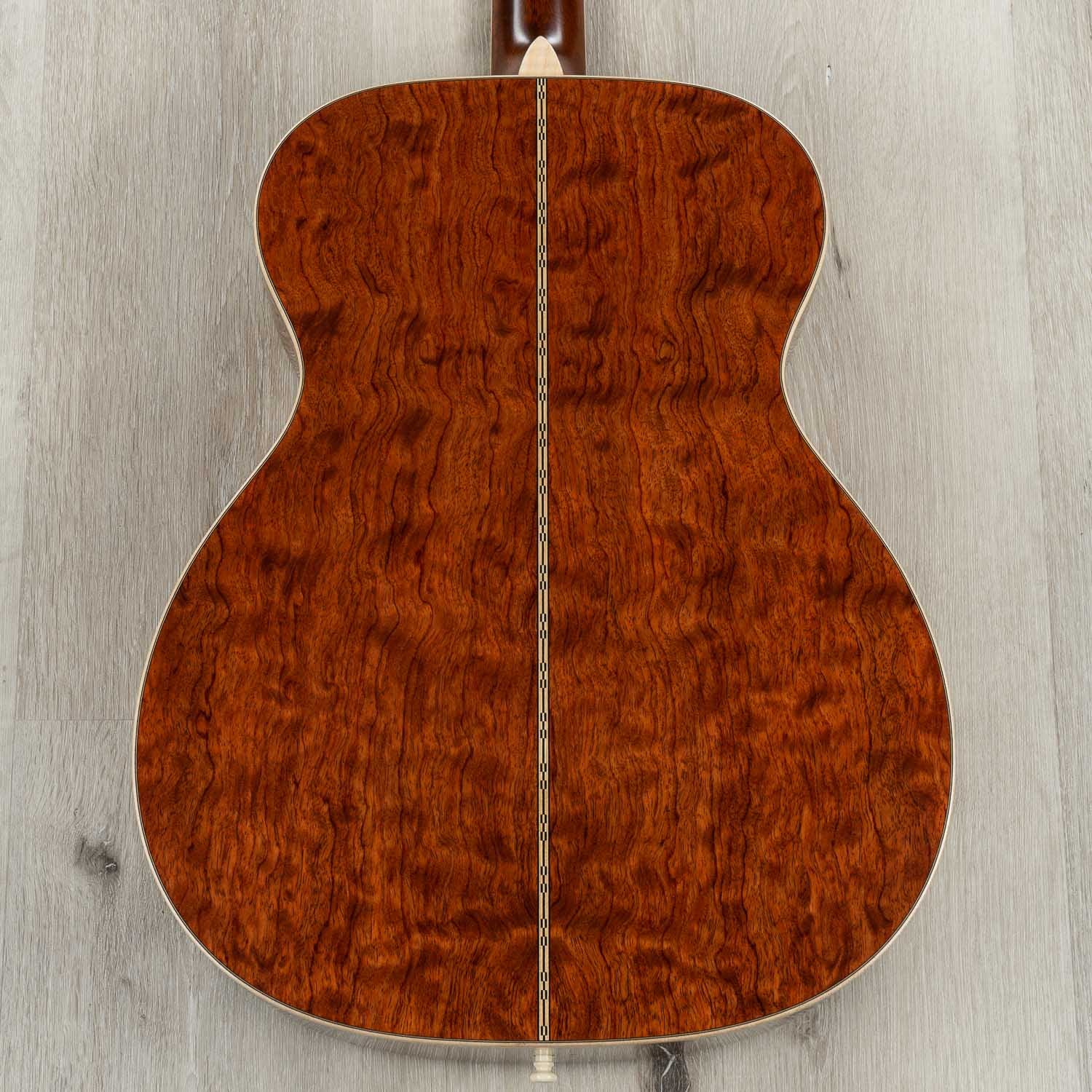 Martin Custom Shop D-28 Inspired Quilt Bubinga Dreadnought Acoustic Guitar, Sitka Spruce Top