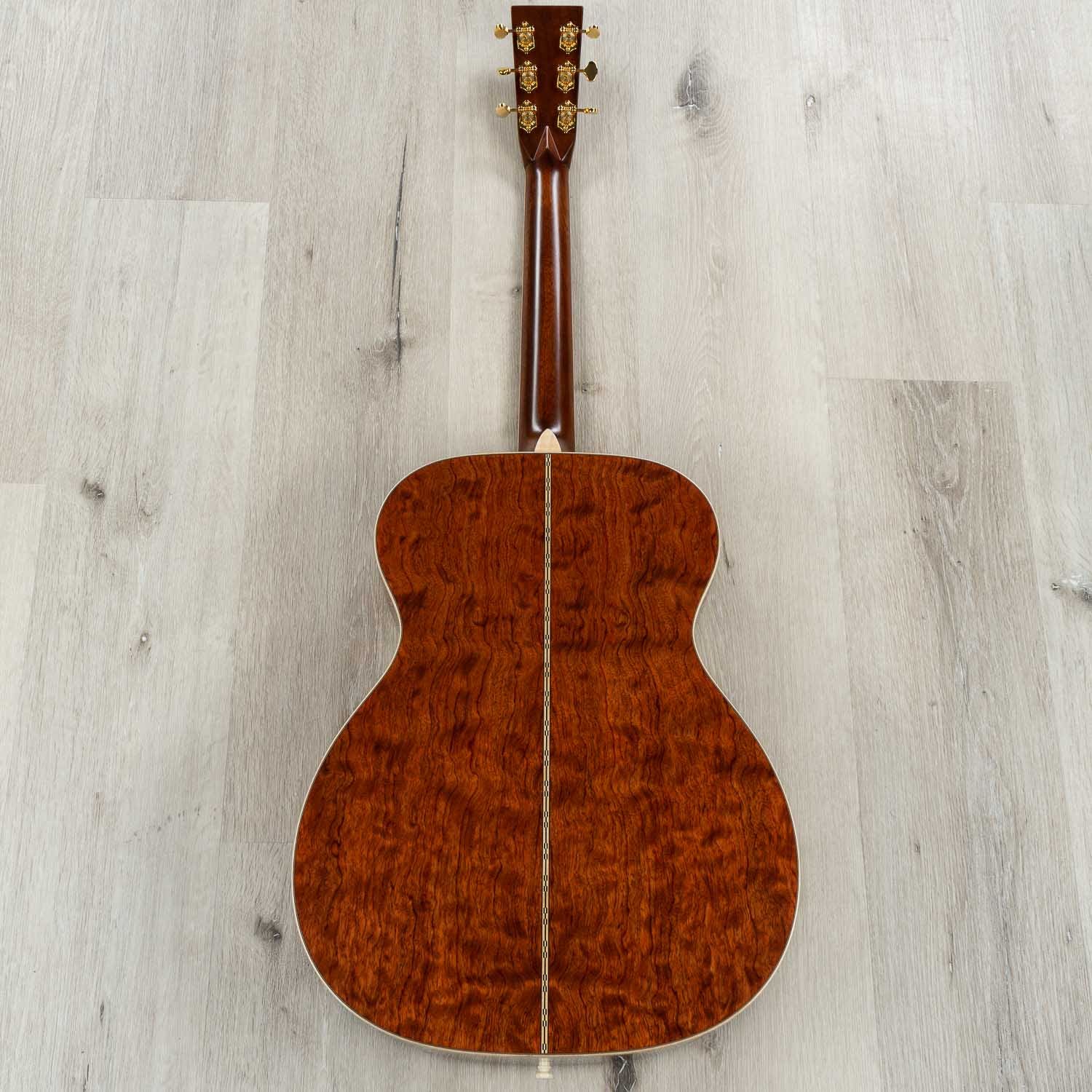 Martin Custom Shop D-28 Inspired Quilt Bubinga Dreadnought Acoustic Guitar, Sitka Spruce Top