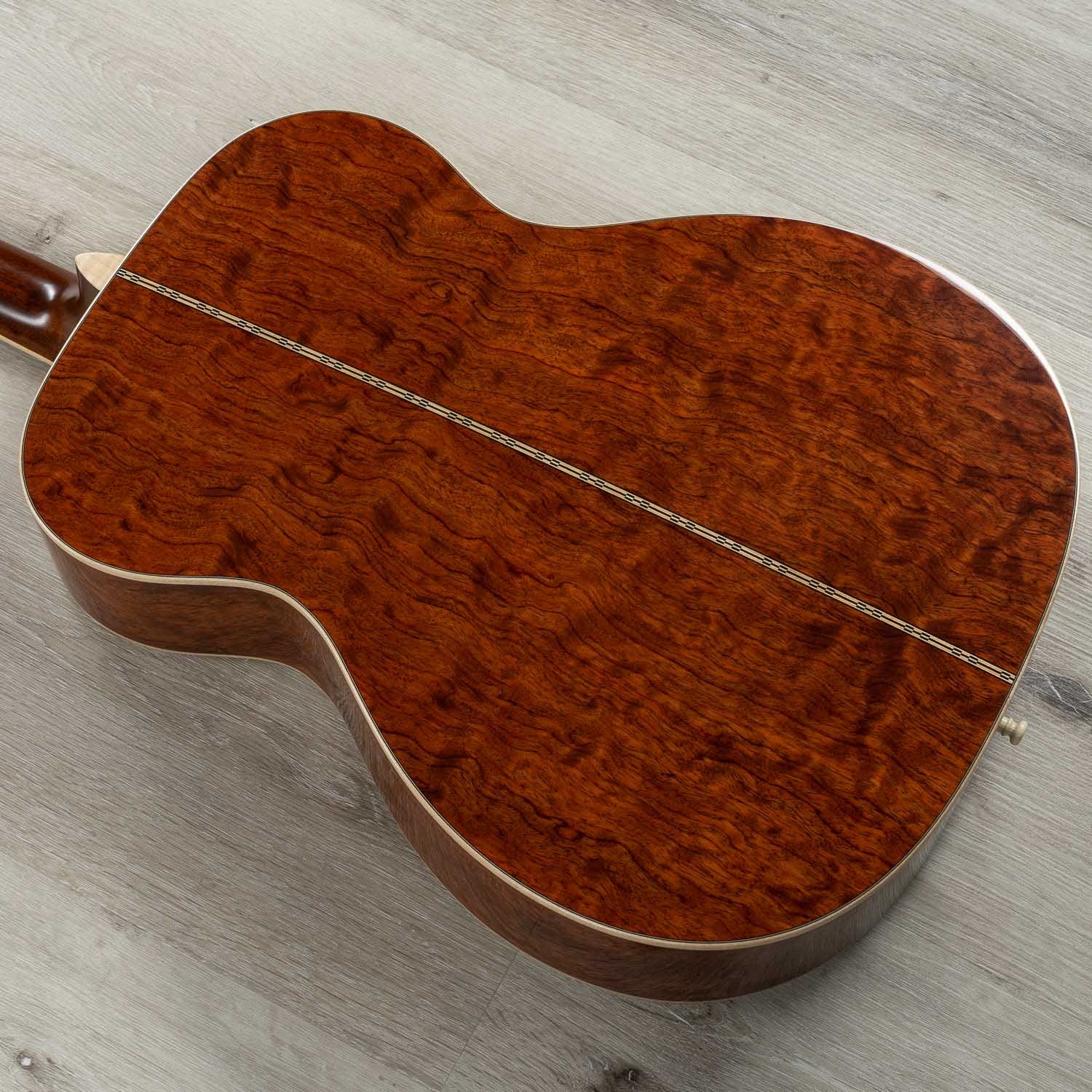 Martin Custom Shop D-28 Inspired Quilt Bubinga Dreadnought Acoustic Guitar, Sitka Spruce Top