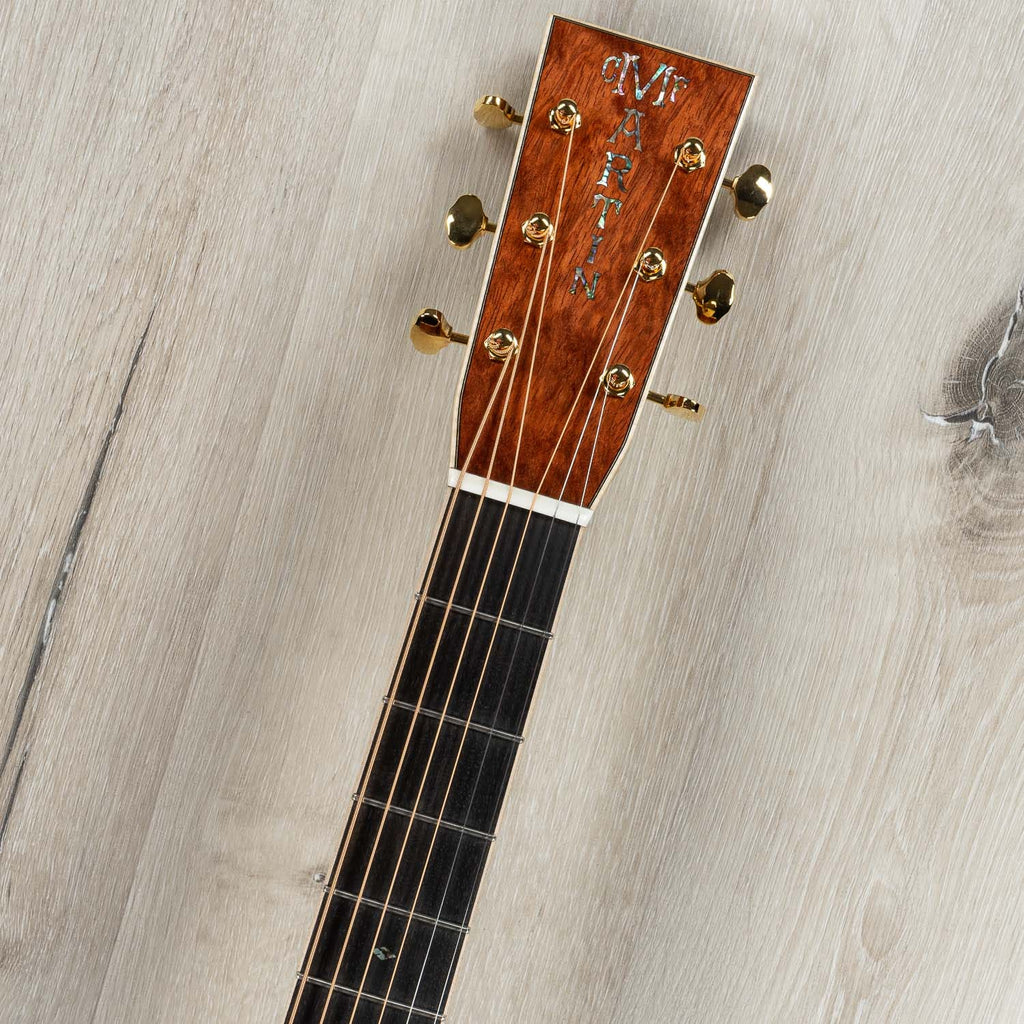 Martin Custom Shop D-28 Inspired Quilt Bubinga Dreadnought Acoustic Guitar, Sitka Spruce Top