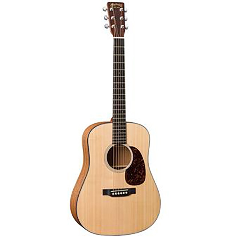 Martin D Jr. E 6-String Acoustic-Electric Guitar with Gig Bag - Natural