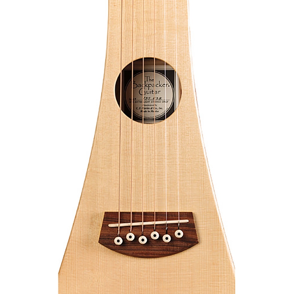 Martin Backpacker Steel String Acoustic Guitar with Padded Gig Bag - Natural