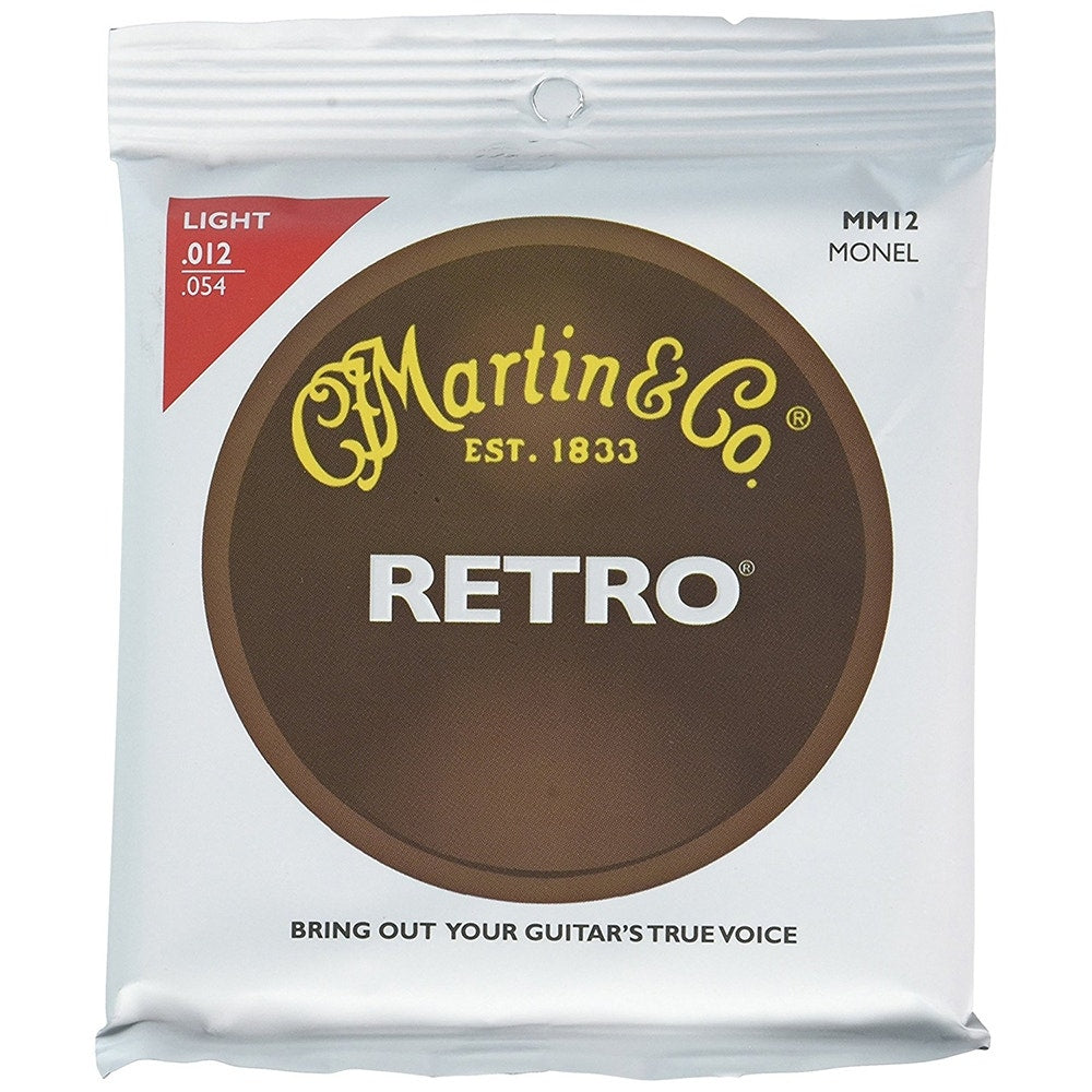 Martin MM12 Retro Acoustic Guitar Strings, Light (12-54)