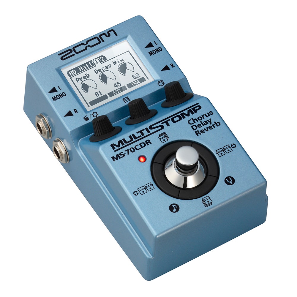 Zoom MS-70CDR MultiStomp Chorus / Delay / Reverb Guitar Effects Pedal (B-STOCK)