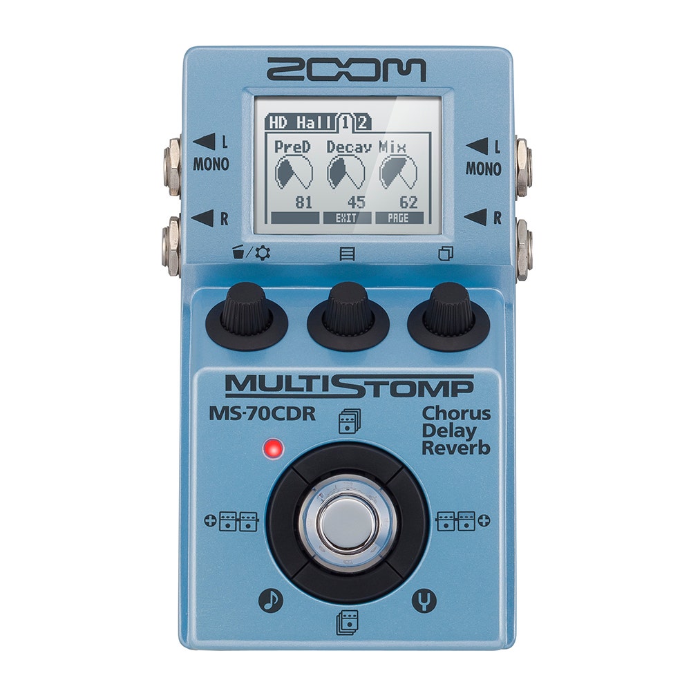 Zoom MS-70CDR MultiStomp Chorus / Delay / Reverb Guitar Effects Pedal (B-STOCK)