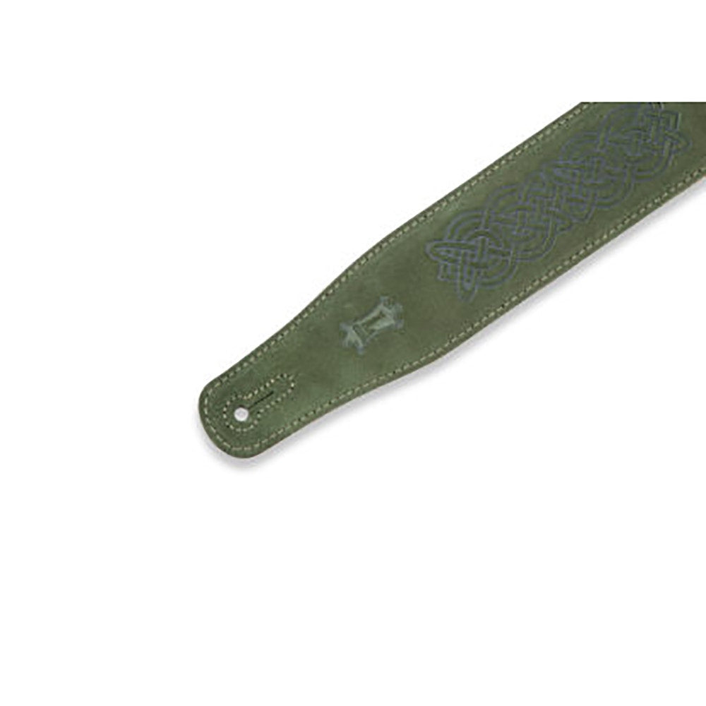 Levy's Leathers MS26CK-GRN Textures Series Celtic Knot Emboss Guitar Strap