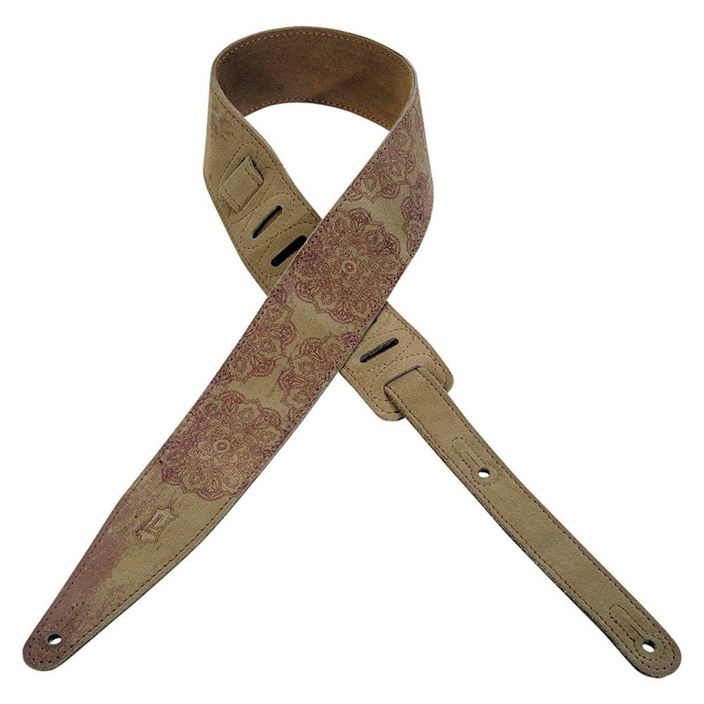 Levy's MS317SAD-001 Sadie Series Urban Prints Suede Leather Guitar Strap