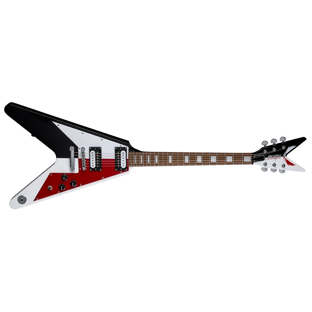 Dean Michael Schenker Festival V Electric Guitar - Red Black and White