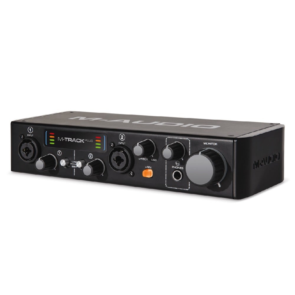 M-Audio M-Track Plus MKII Two-Channel USB 2.0 Audio Interface with 24-bit/96 kHz Resolution