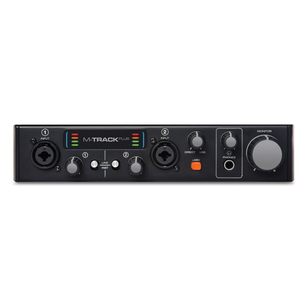M-Audio M-Track Plus MKII Two-Channel USB 2.0 Audio Interface with 24-bit/96 kHz Resolution