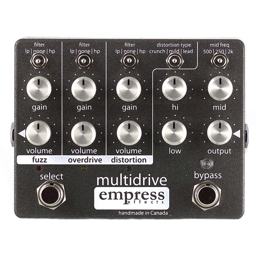 Empress Effects Multidrive Overdrive Guitar Effect Pedal