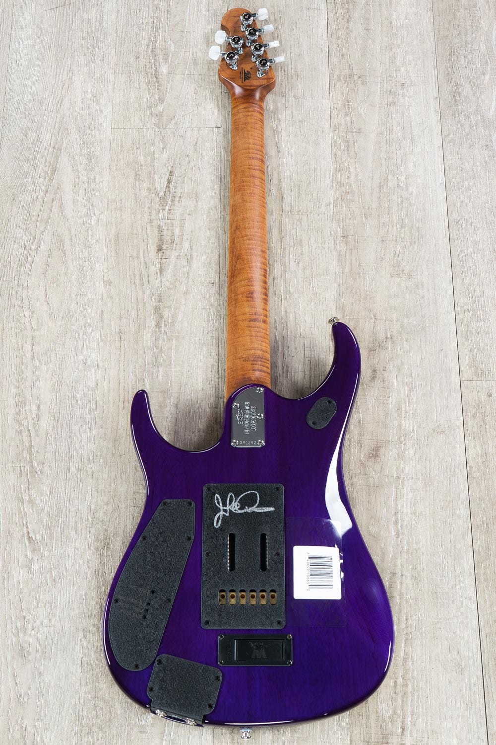 Ernie Ball Music Man BFR John Petrucci JP15 Electric Guitar, Purple Sunset, Spalted Maple Top
