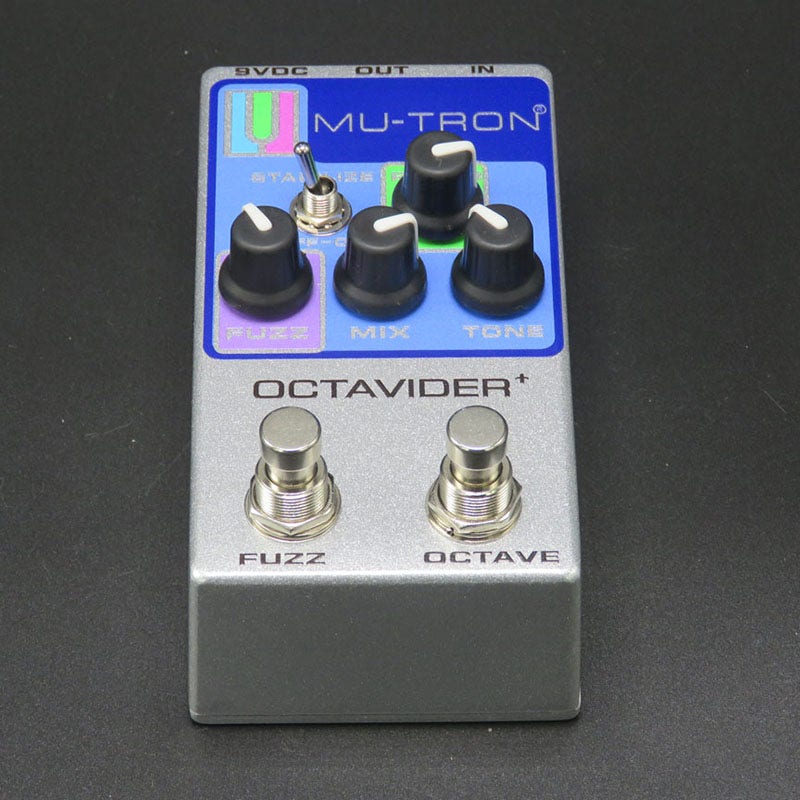 Mutron Octavider+ (Plus) Octave Divider Pedal, Vintage Silver