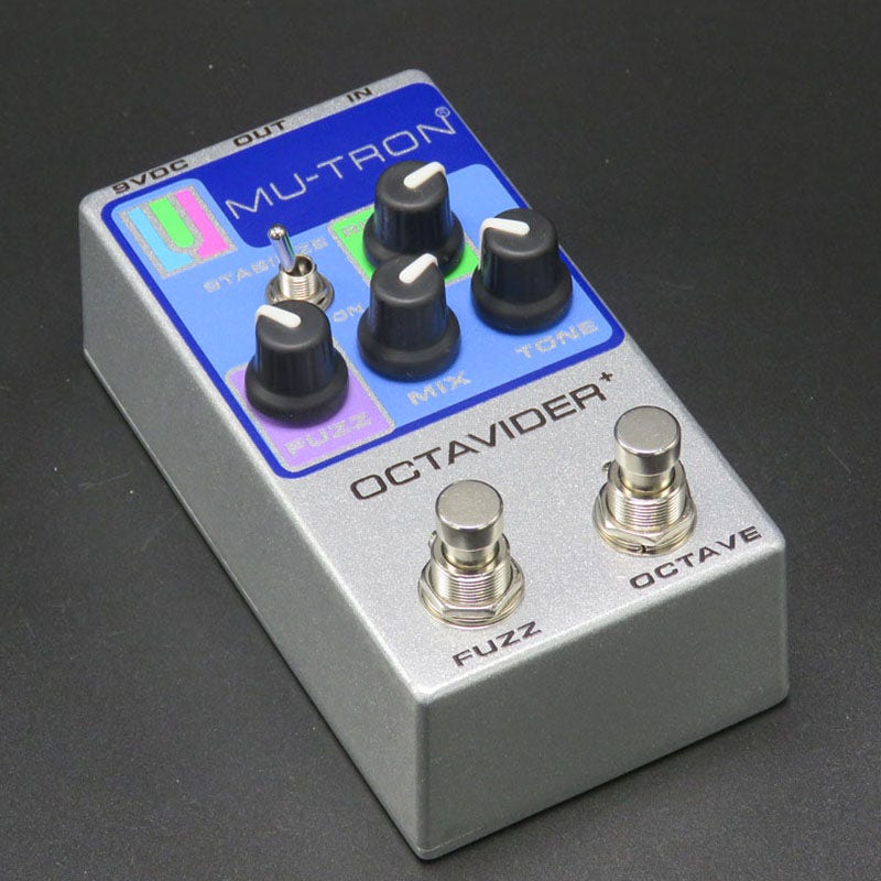 Mutron Octavider+ (Plus) Octave Divider Pedal, Vintage Silver