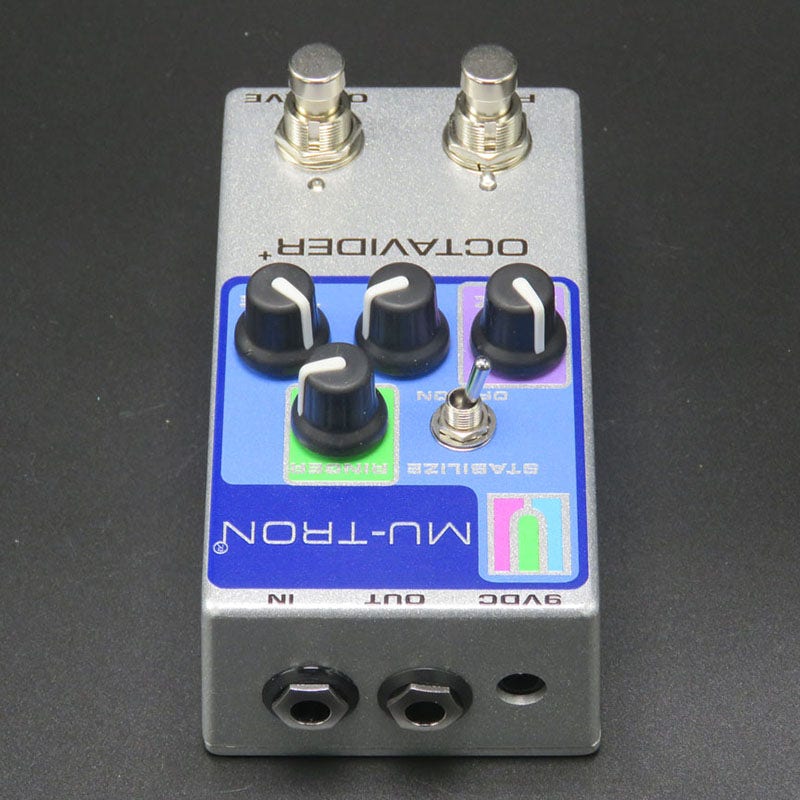 Mutron Octavider+ (Plus) Octave Divider Pedal, Vintage Silver