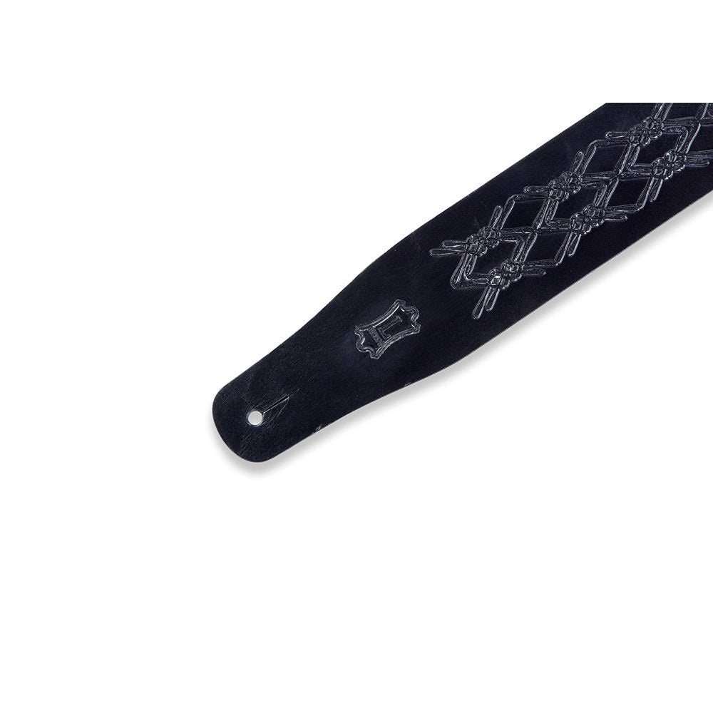 Levy's Leathers MV26AE-BLK Textures Series Argyle Emboss Guitar Strap