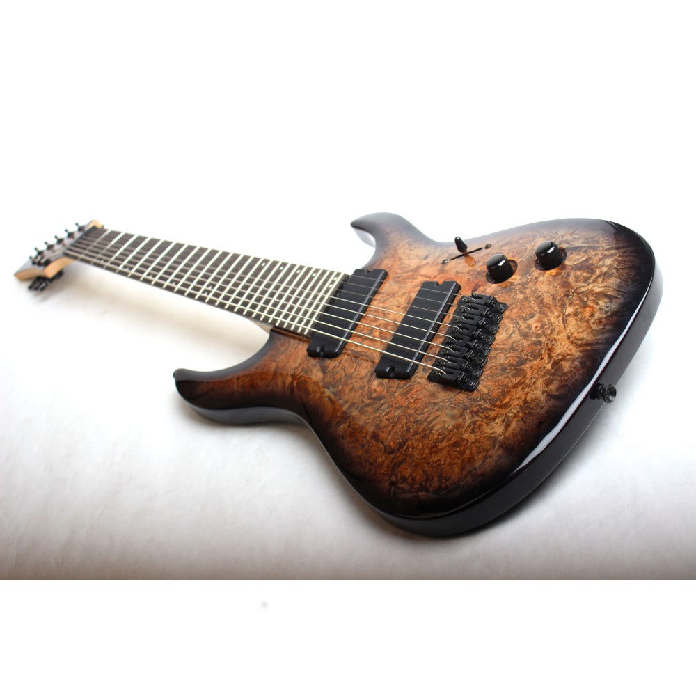 Legator Ninja 200-SE Fanned Fret 8-String Electric Guitar - Charcoal Burl