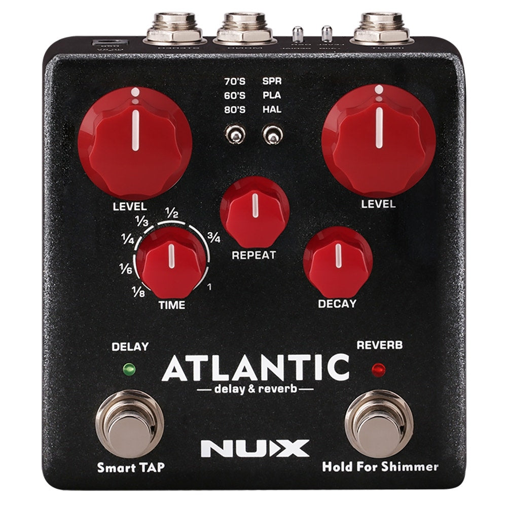 Nux Atlantic Verdugo Series Delay / Reverb Guitar Effects Pedal (Open Box)