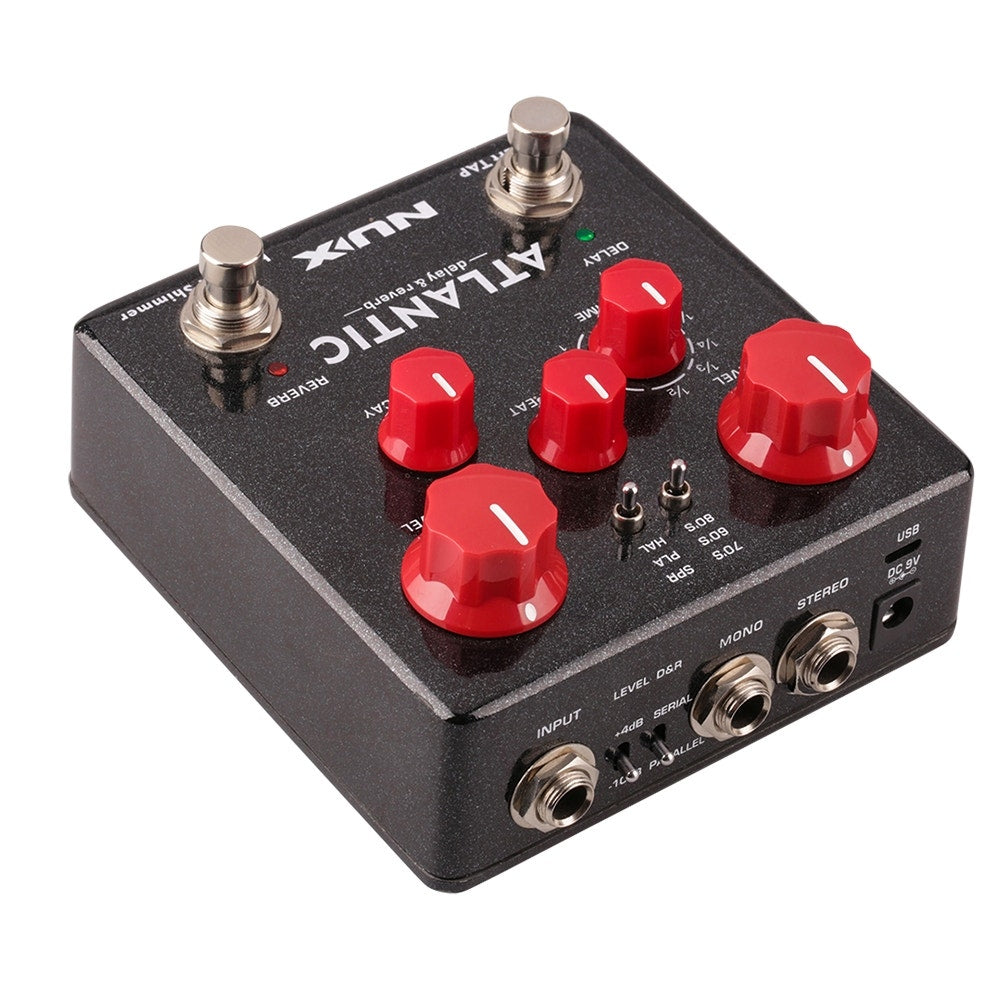 Nux Atlantic Verdugo Series Delay / Reverb Guitar Effects Pedal (Open Box)