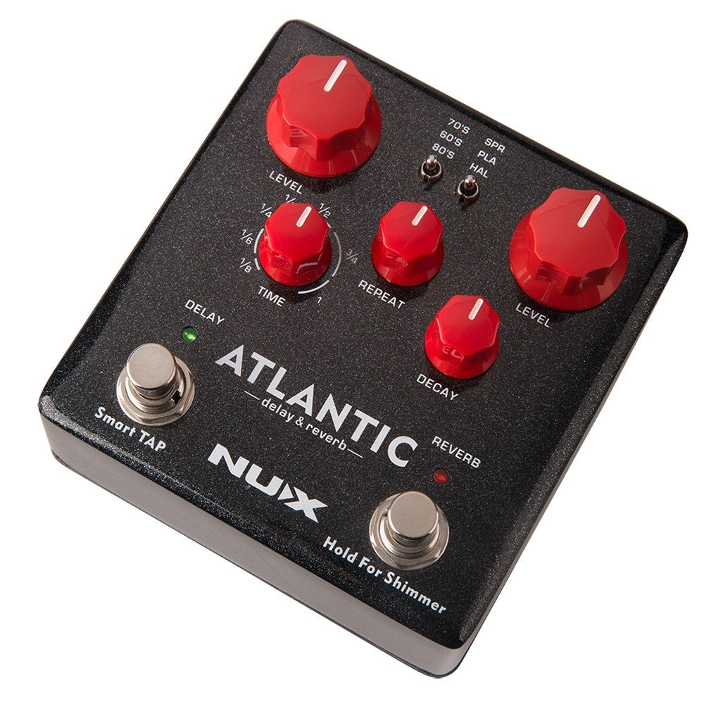 Nux Atlantic Verdugo Series Delay / Reverb Guitar Effects Pedal (Open Box)