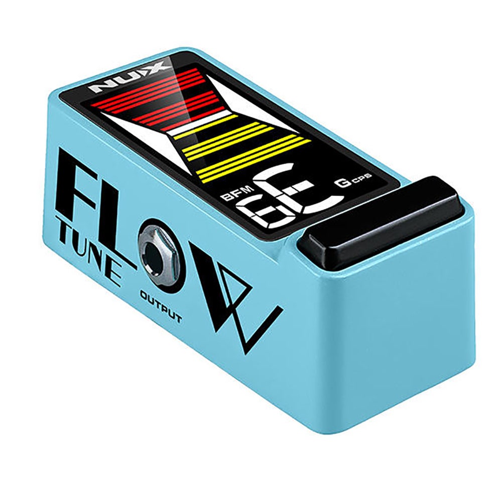 NuX Effects NTU-3 Flow Tune MKII Guitar / Bass Tuner Pedal with 4 Tuning Modes, Blue