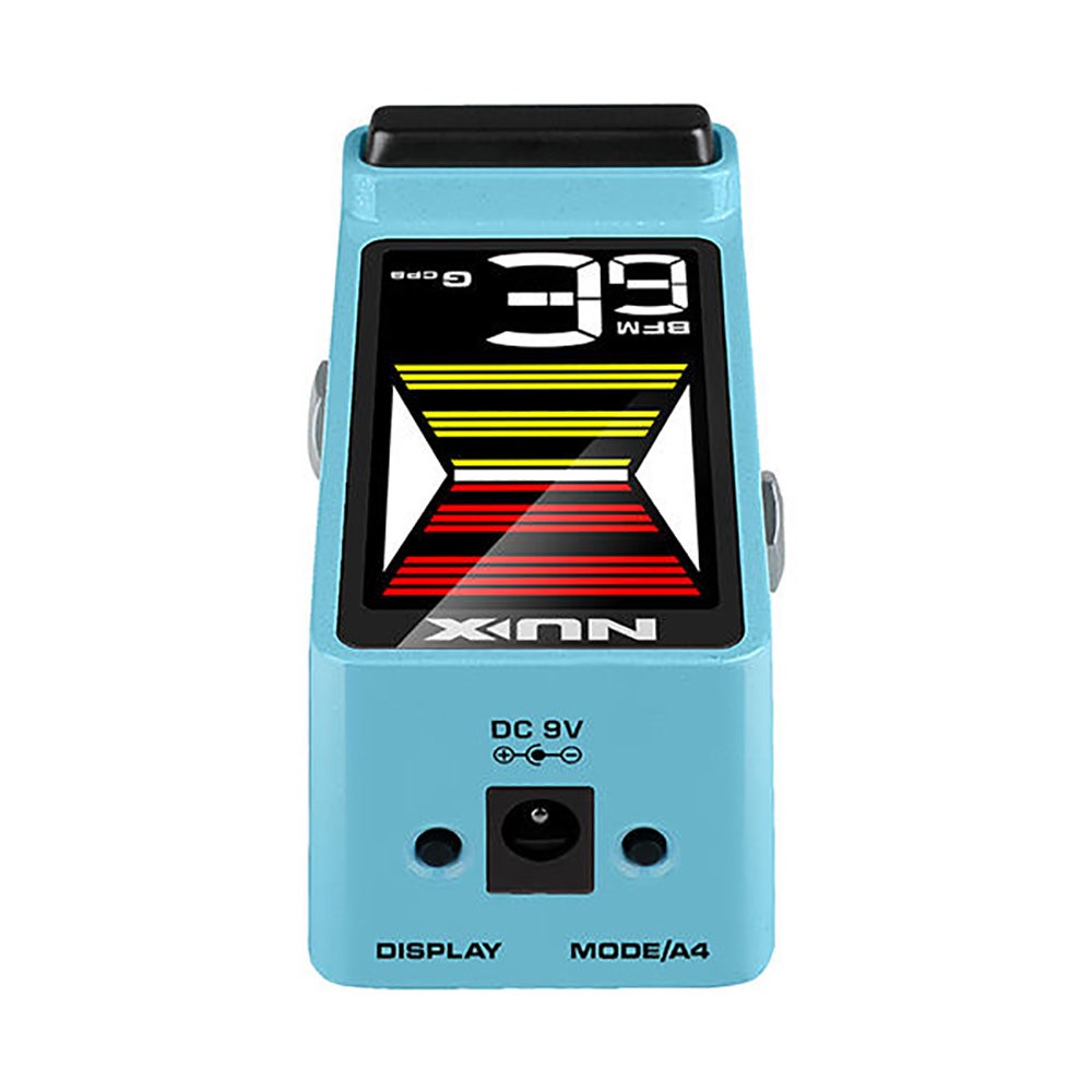 NuX Effects NTU-3 Flow Tune MKII Guitar / Bass Tuner Pedal with 4 Tuning Modes, Blue