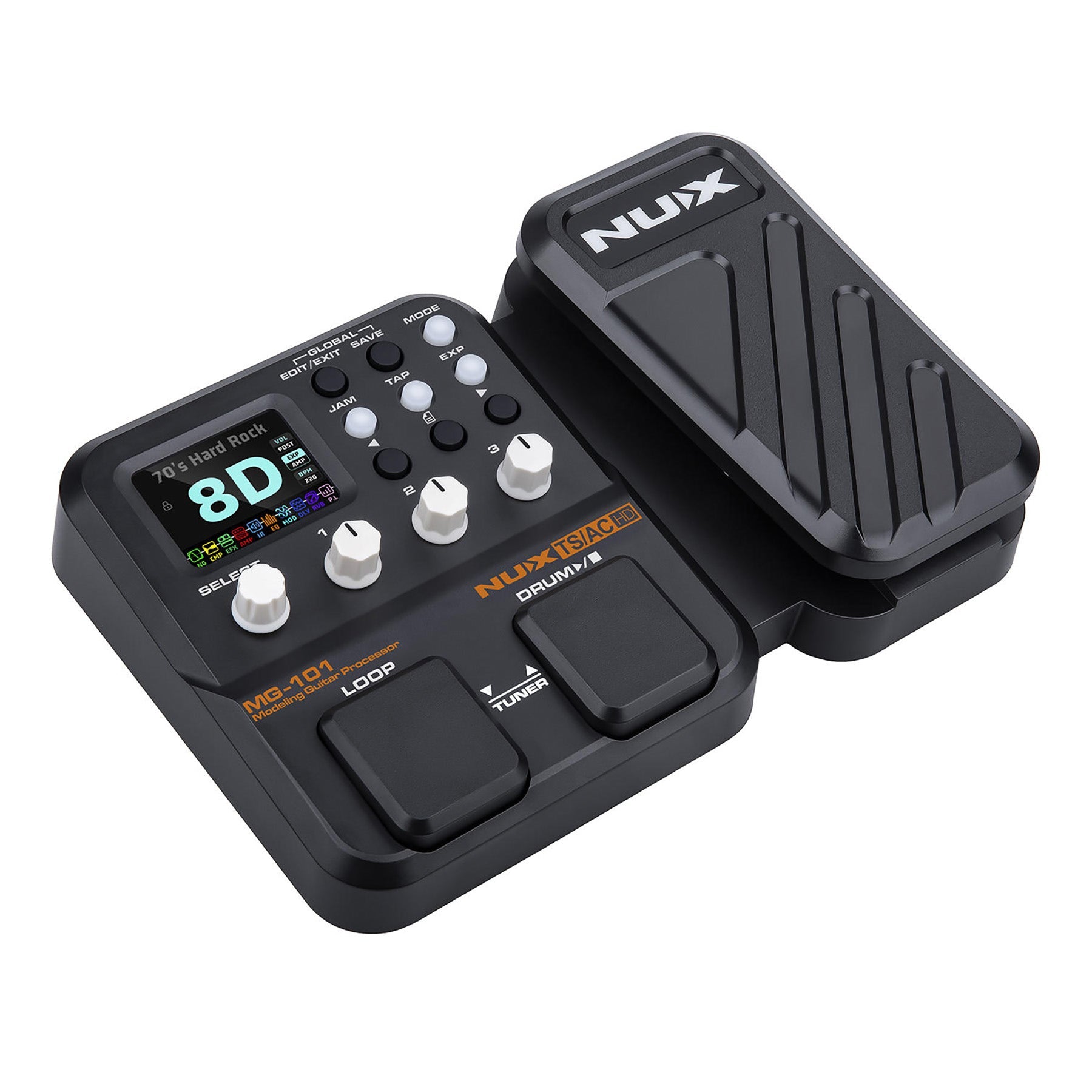 NuX MG-101 Entry-Level Guitar Amp / Cab / Effect Modeling Processor Pedal