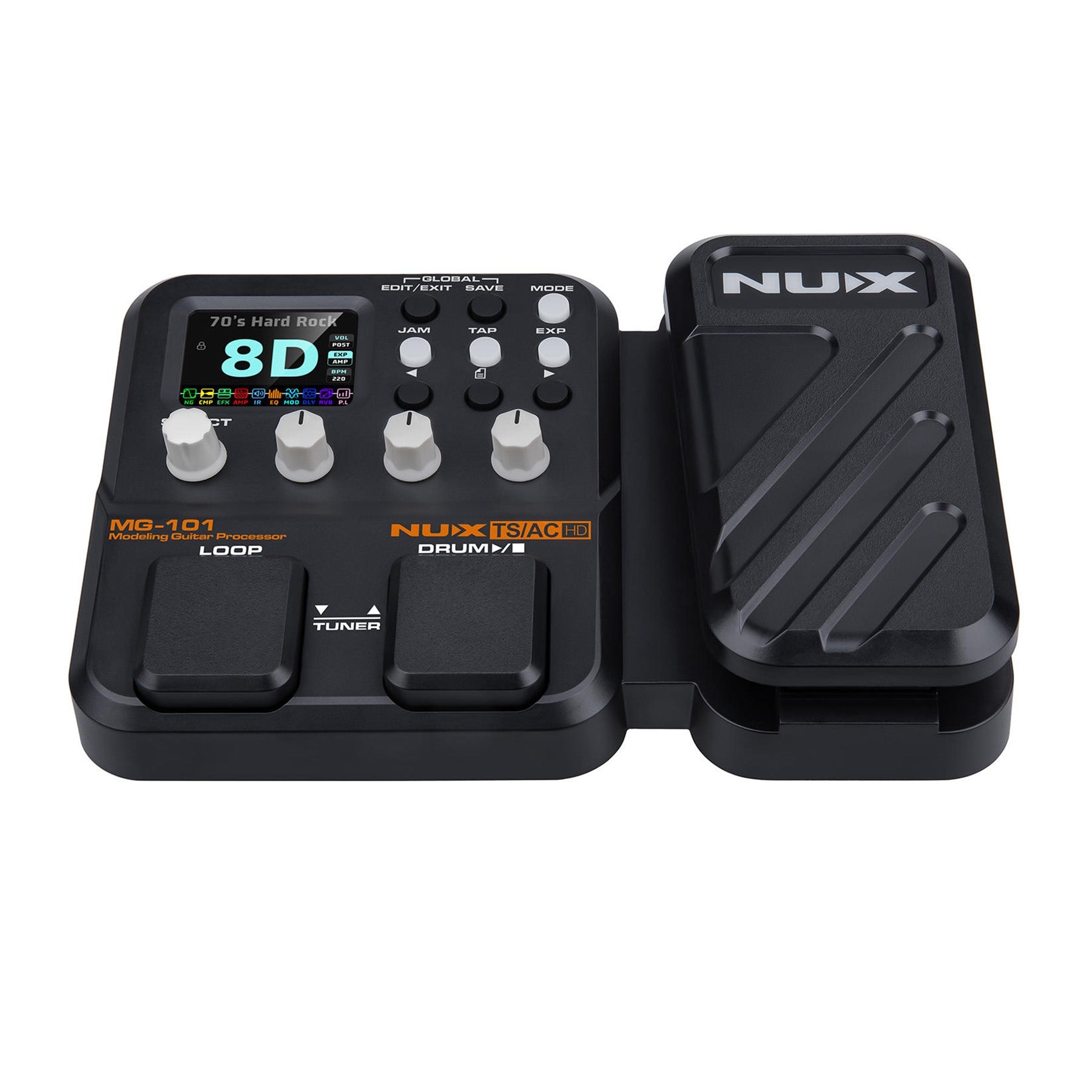 NuX MG-101 Entry-Level Guitar Amp / Cab / Effect Modeling Processor Pedal