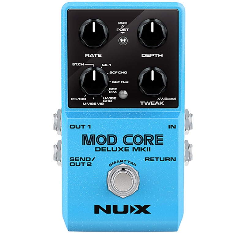 NuX Mod Core Deluxe MkII Stereo Guitar Modulation Multi-Effects Pedal