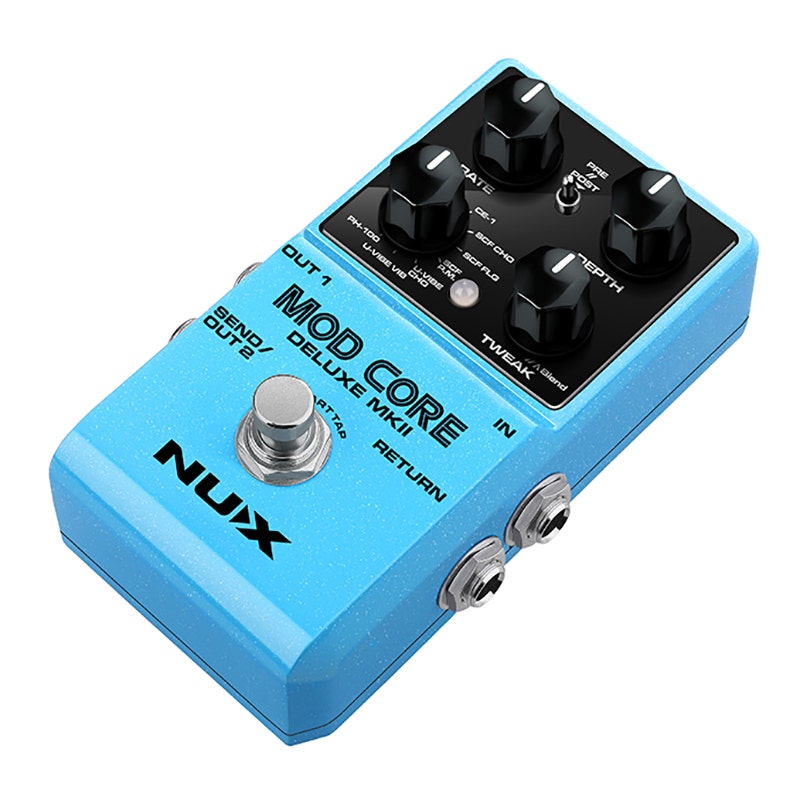 NuX Mod Core Deluxe MkII Stereo Guitar Modulation Multi-Effects Pedal