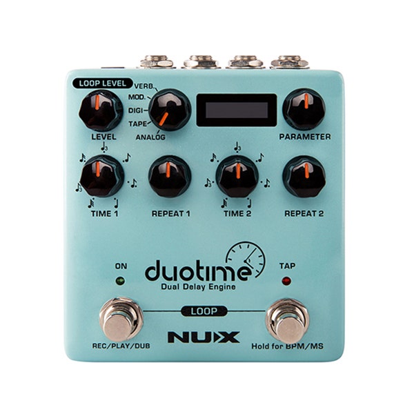 NuX Effects Duotime Dual Delay Engine Pedal