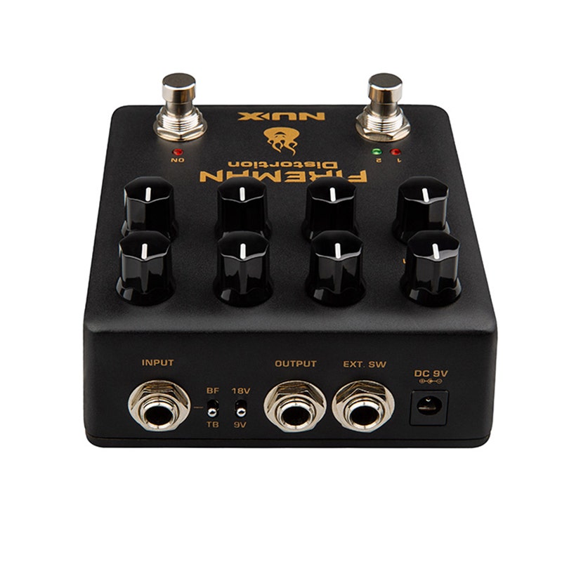 NuX Effects Fireman 9v-18v Distortion Pedal