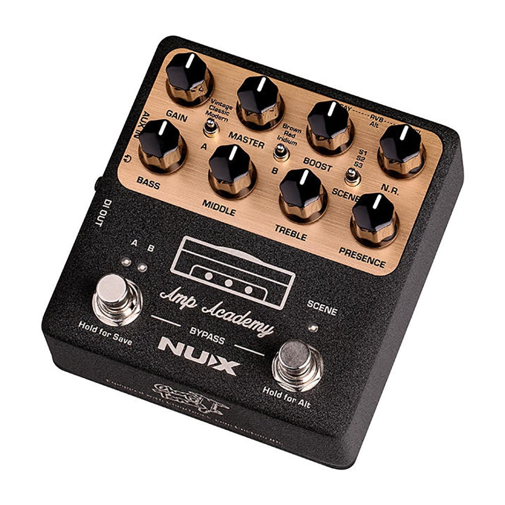 NUX NGS-6 Amp Academy Stomp Box Amp Modeler Guitar Effects Pedal