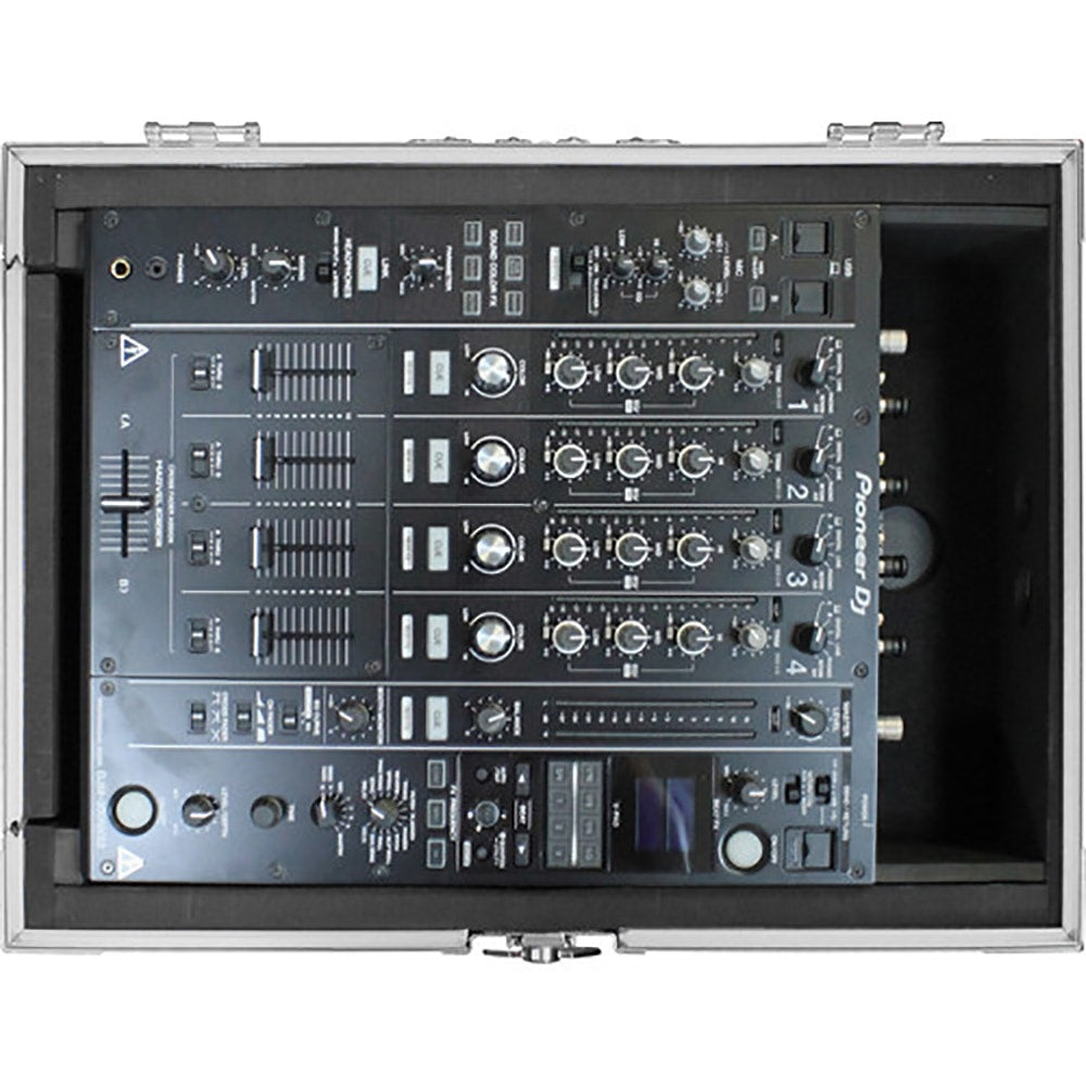 Odyssey FZ12MIXXD Flight Zone Series Pro-Duty Universal 12" DJ Mixer Case with Extra Deep Rear Cable Space
