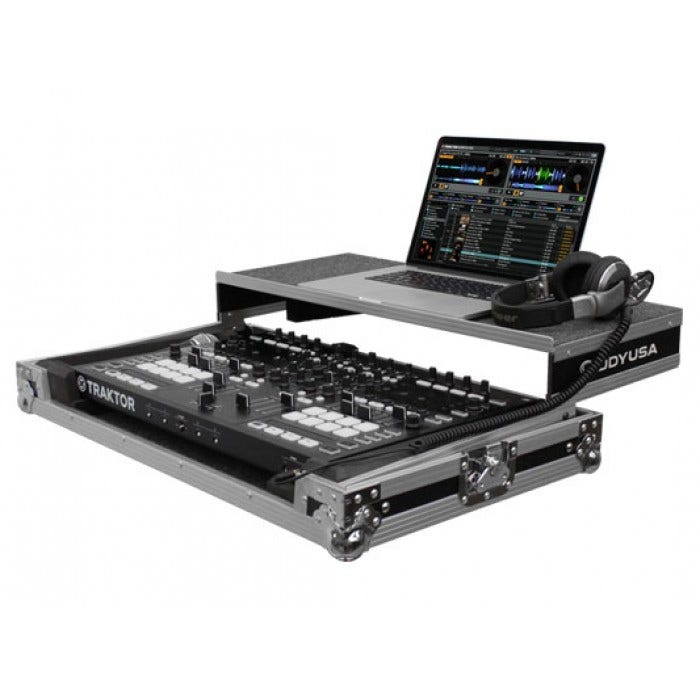 Odyssey FZGSTKS8DLX Flight Zone Traktor S8 Glide Style Case w/Side Comp