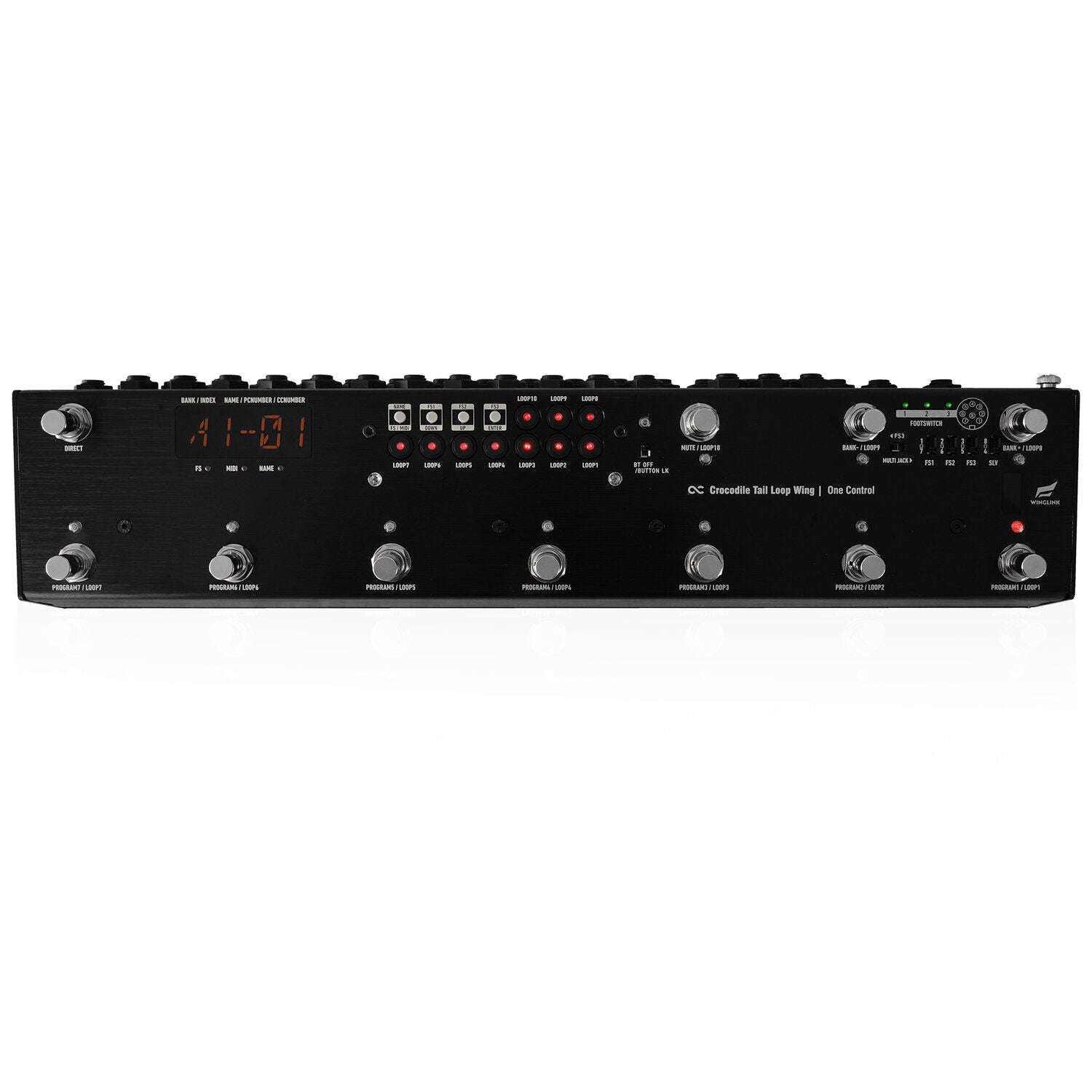 One Control OC10W Crocodile Tail 10-Loop Wing Guitar Line Selector and Switching Effects Pedal