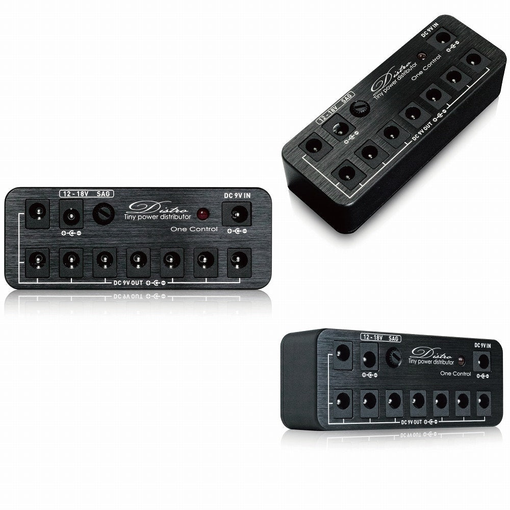 One Control Distro 9-18-Volt Compact Pedal Power Supply Distributor