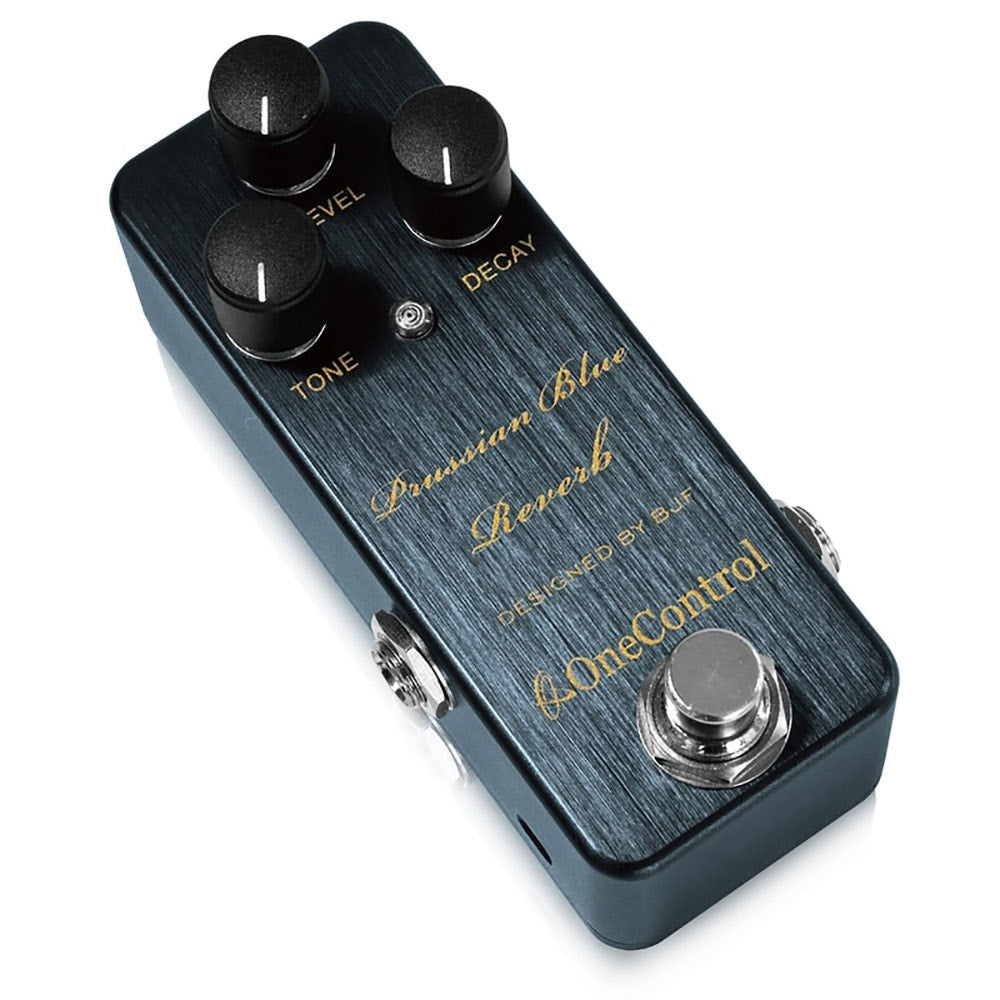One Control Prussian Blue Reverb BJF Series Guitar Effects Pedal w/ True Bypass