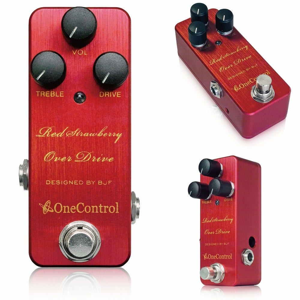 One Control Strawberry Red Overdrive Guitar Effect Pedal