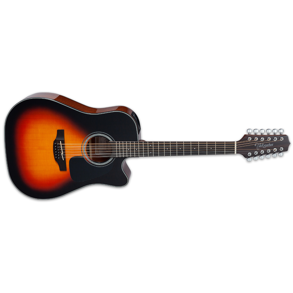 Takamine GD30CE-12 BSB 12-String Acoustic-Electric Guitar, Brown Sunburst