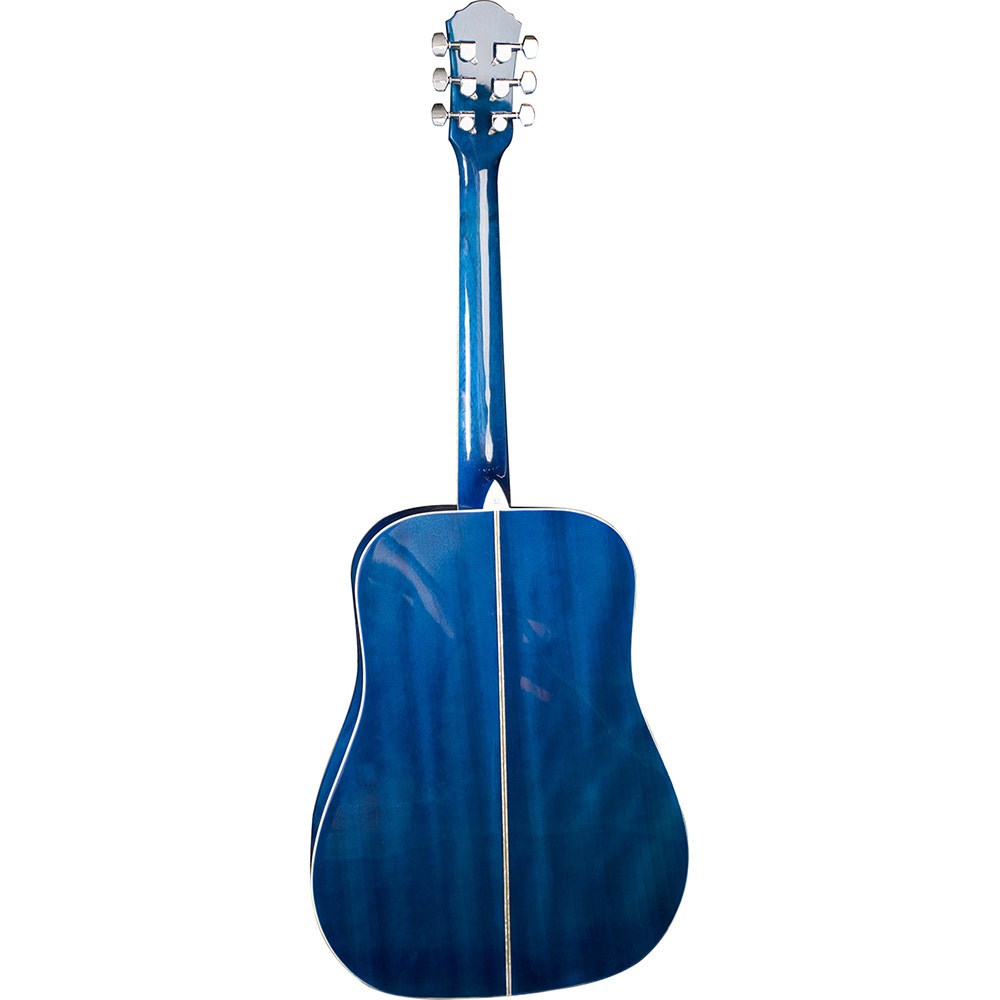 Oscar Schmidt OG1TBL 3/4 Size Dreadnought Acoustic Guitar - Translucent Blue