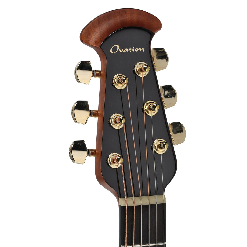 Ovation Limited Edition Celebrity Elite Plus Exotic Acoustic-Electric Guitar, Flamed Eucalyptus, Sunburst
