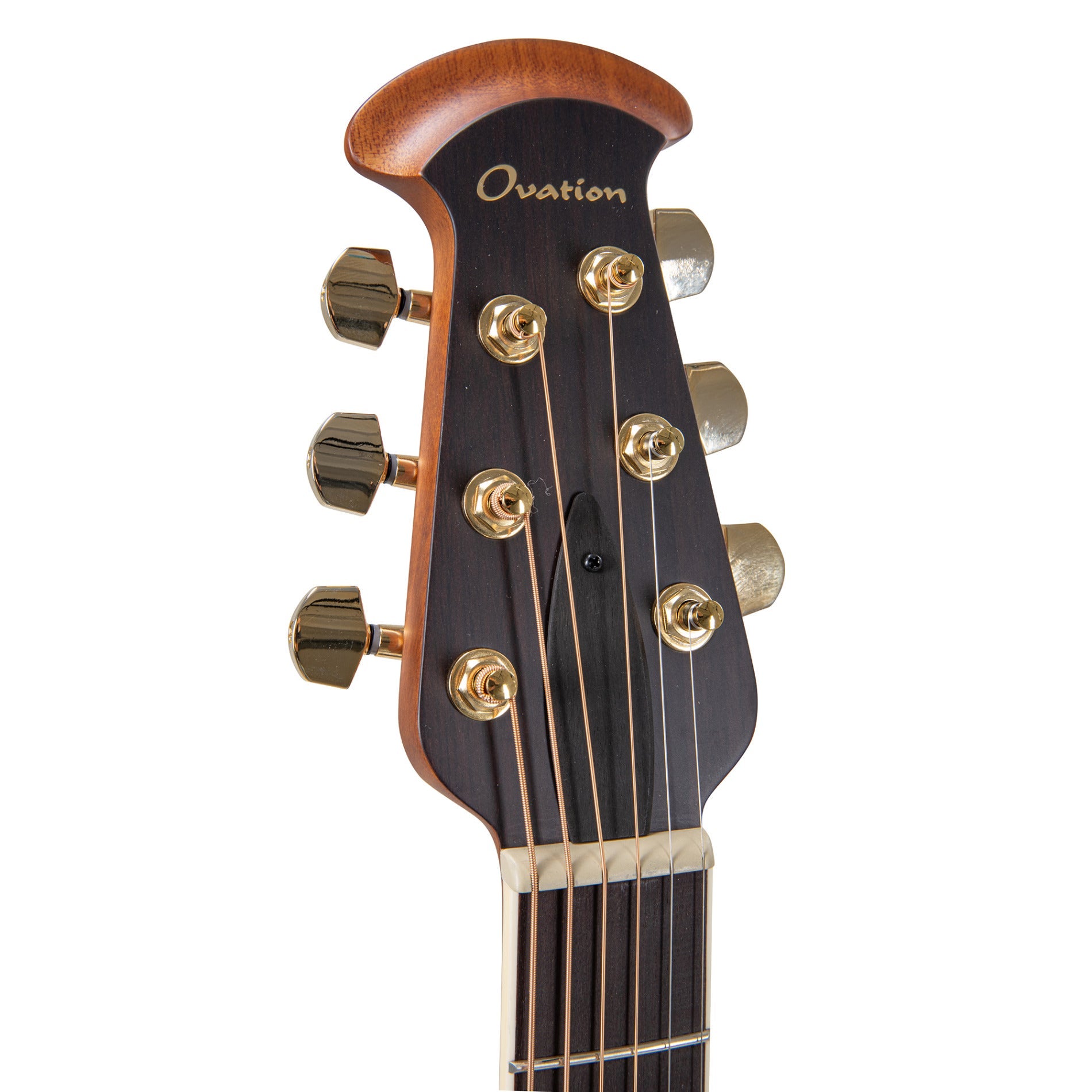 Ovation Celebrity Elite Deluxe CDX40-5-G Acoustic-Electric Guitar, Solid Spruce Top, Black Satin