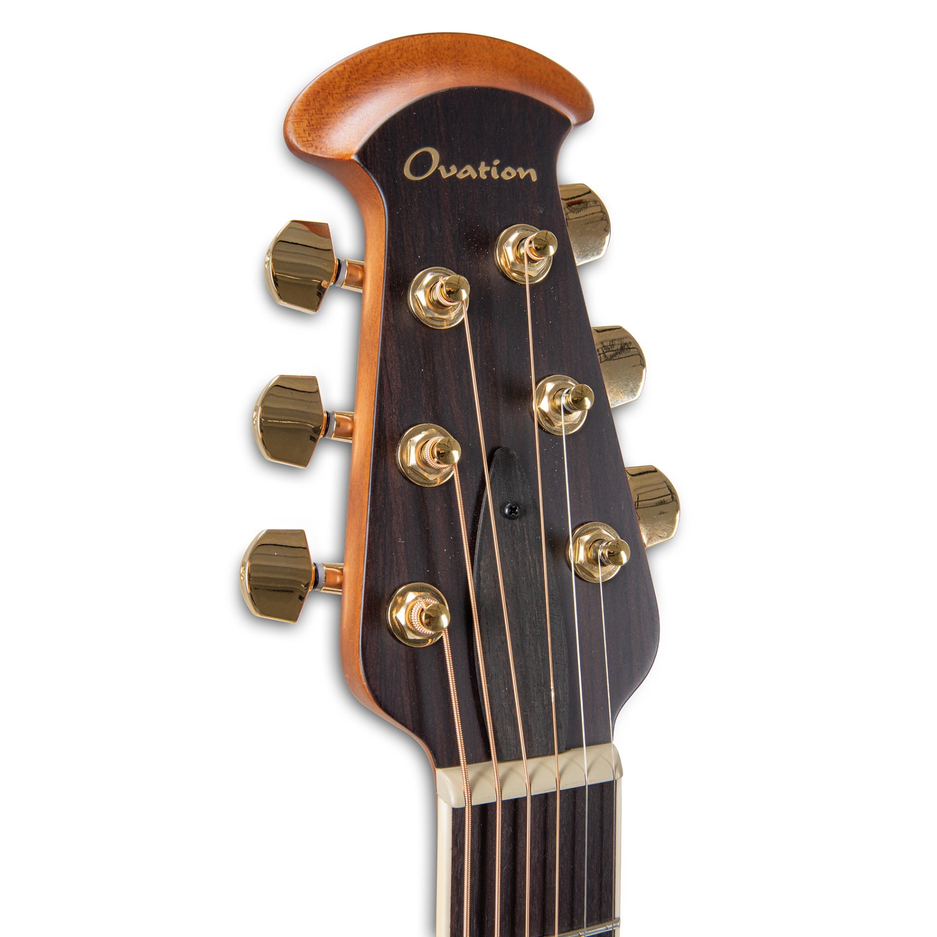 Ovation Celebrity Elite Deluxe CDX40-PB-G Acoustic-Electric Guitar, Solid Spruce Top, Peach Burst Satin