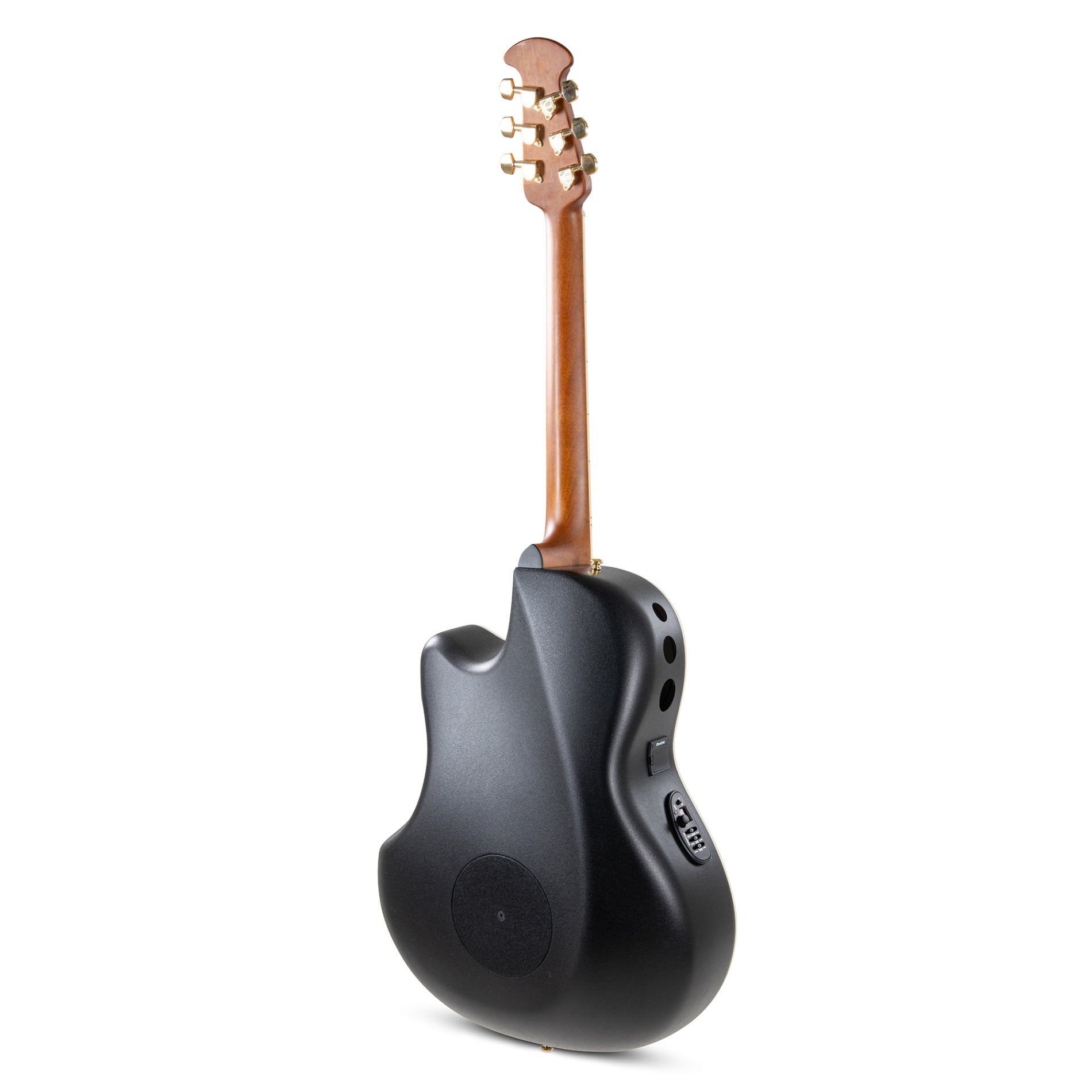 Ovation Celebrity Elite Deluxe CDX40-PB-G Acoustic-Electric Guitar, Solid Spruce Top, Peach Burst Satin