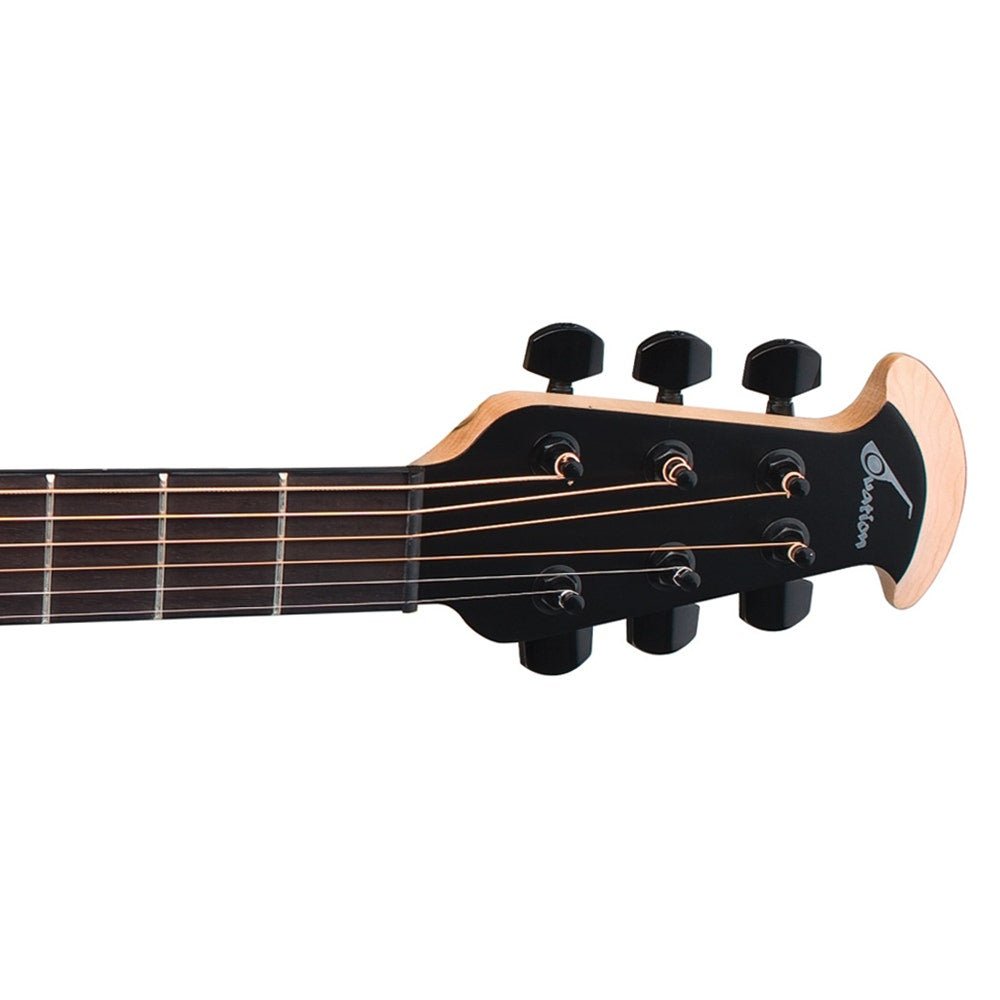 Ovation 1778TX-5 Elite Mid Depth Acoustic-Electric Guitar in Black