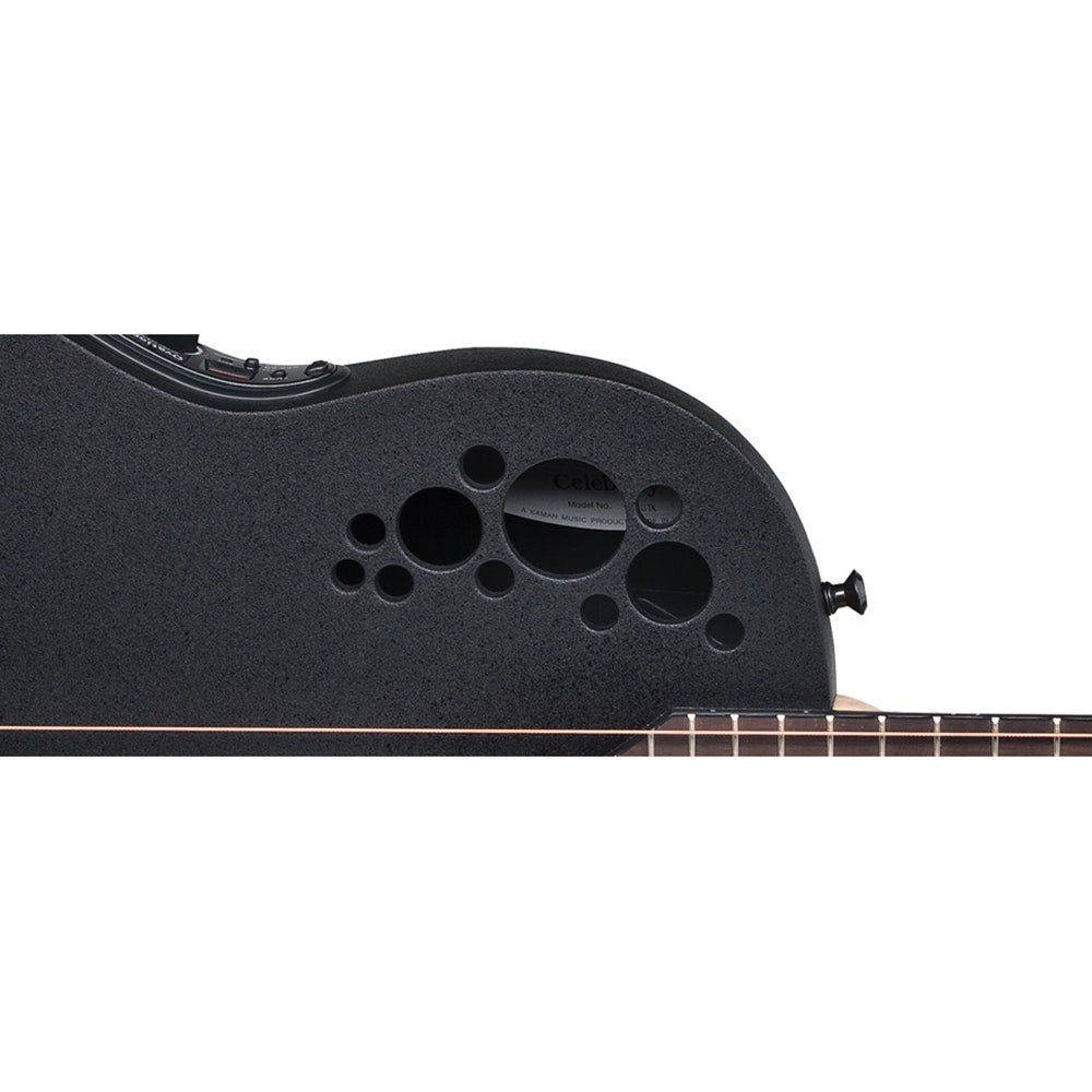 Ovation 1778TX-5 Elite Mid Depth Acoustic-Electric Guitar in Black