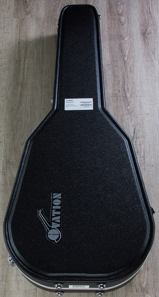 Ovation 2056AX-5 Pro Legend 12-String Deep Contour Cutaway Acoustic-Electric Guitar in Black with Hard Case(Open Box)