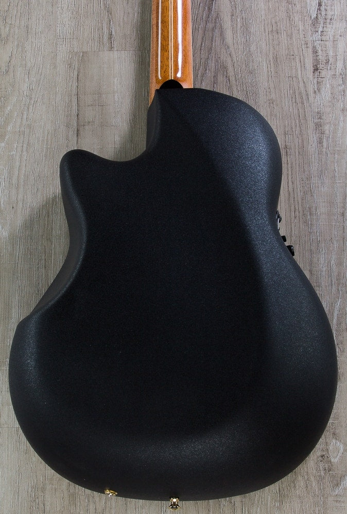Ovation 2056AX-5 Pro Legend 12-String Deep Contour Cutaway Acoustic-Electric Guitar in Black with Hard Case(Open Box)